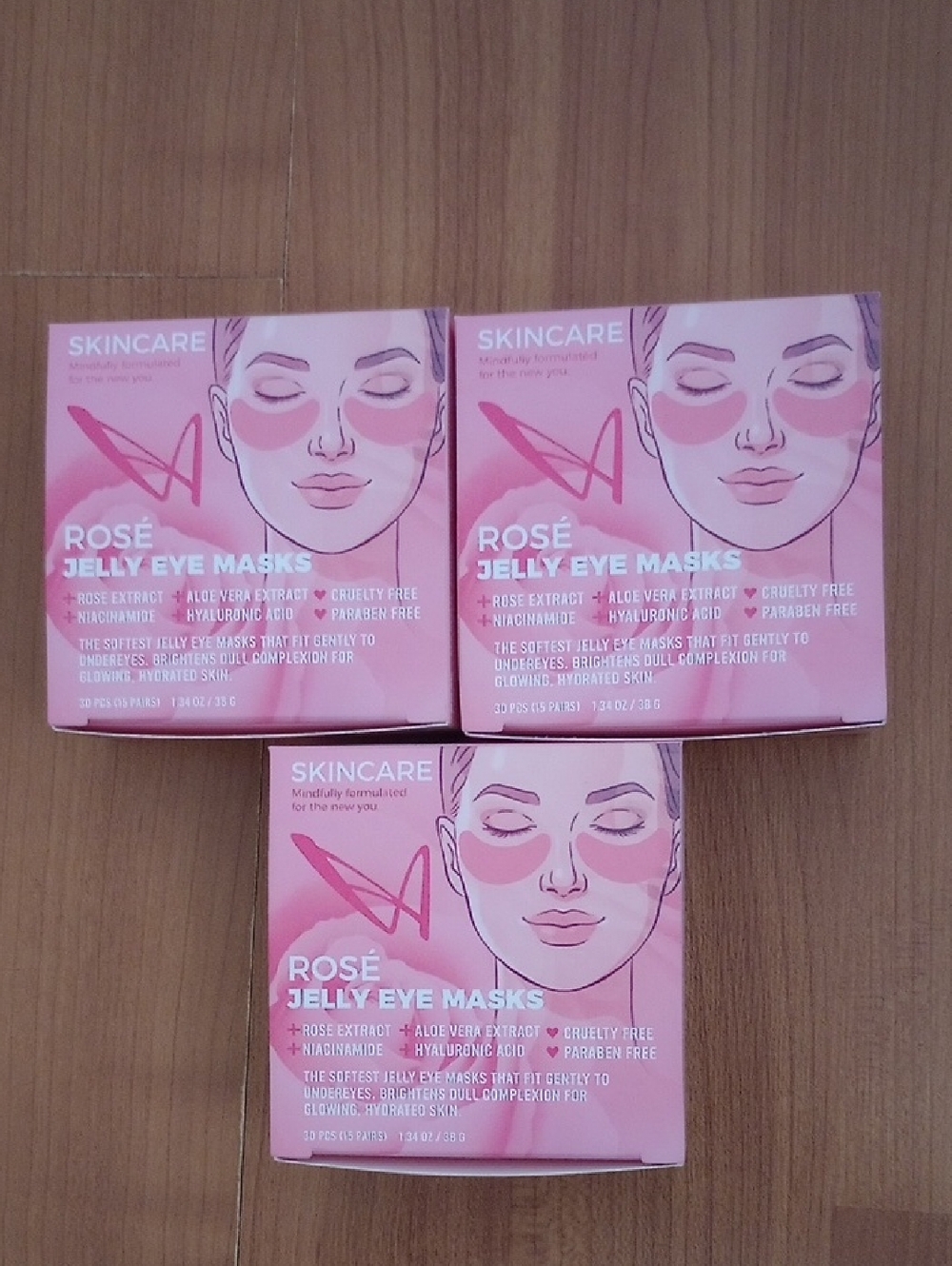 New Skincare Rosé Jelly Eye Masks — Pink Hydrating Under-Eye Patches